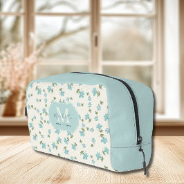 Elegante Floral Preppy Cottagecore Marfim Azul Sua