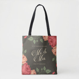 Elegante Floral Sr. & Sra. Wedding | Tote Bag