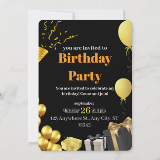 Elegante Florals: Cartão de Aniversário Minimalist