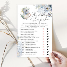 Elegante Flores Selvagens Azul O jogo do calçado d