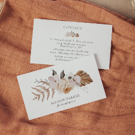 Elegante Florista Cartão de visita Floriculturista