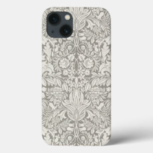 elegante formal brocado de renda damasco branco
