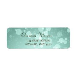 Elegante Glamouroso  Bokeh  Etiqueta de Endereço