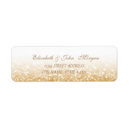 Elegante Glamouroso Etiqueta Adereçada com Brilho