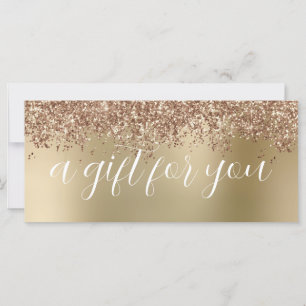 Elegante glitter de rosa dourado estiloso para maq
