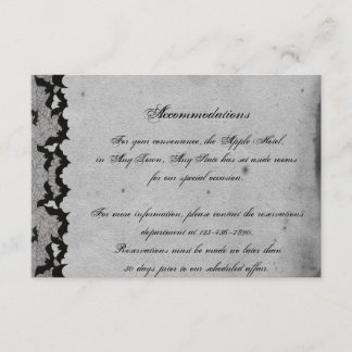 Elegante Gótica Lace Posh Wedh Inserção