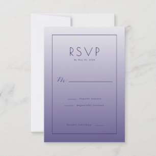 Elegante Gradiente Roxo RSVP