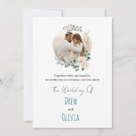 Elegante Green Deixa Convite Para Casamento