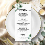 Elegante Greenery Wedding Menu<br><div class="desc">Prepare-se para ser hipnotizado pela nossa fantástica suíte de casamento verde! Apresentando uma delicada ilustração das folhas de eucalipto aliadas a uma caligrafia ousada e elegante, é a combinação perfeita para o seu casamento encantador de hortas. Se você está perdendo algum item ou tem um pedido especial, não hesite em...</div>
