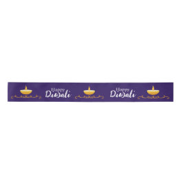 Elegante Happy Diwali - Fita Personalizada Satin