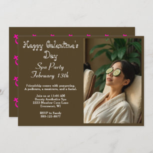 Elegante Happy Galentine's Day Spa Convite de fest