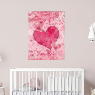 Elegante Hearts Poster