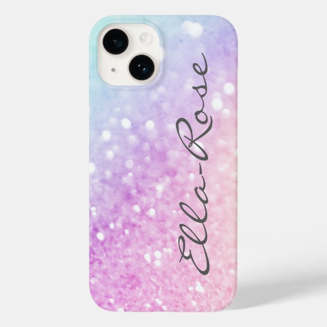 Elegante Iridescente Colorido Personalizado (Verso)