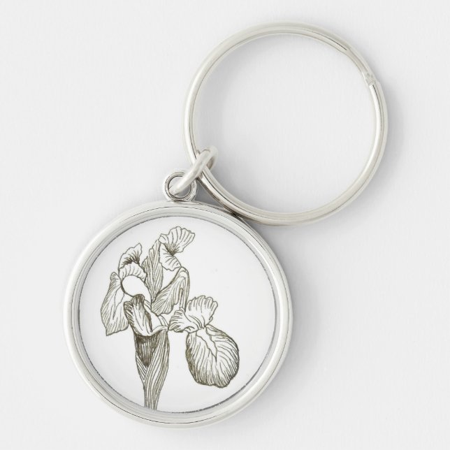 Elegante Iris Chaveiro (Frente)