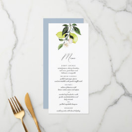 Elegante italiano Lemons Calliographic Menu