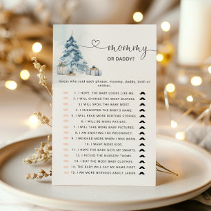 Elegante jogo de Baby Shower de inverno para Mamãe