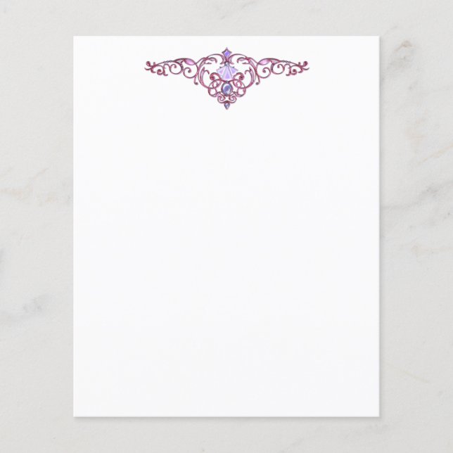 Elegante joia Letterhead (Frente)