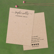 Elegante Kraft Earring Display Holder