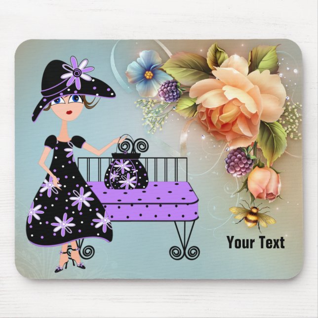 Elegante Lady Mousepad (Frente)