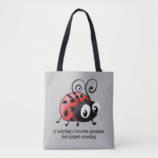 Elegante Ladybug Silhouette Bolsa - Pastime Favori (Frente)
