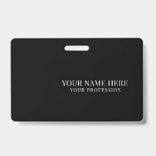 Elegante logotipo personalizado Crachá Simples par