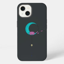 Elegante Lotus Moon Black iPhone / iPad case