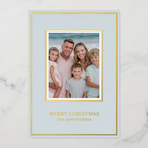 Elegante Luz Azul Dourado Foto de Natal