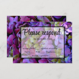 Elegante magenta magenta hydrangea floral RSVP