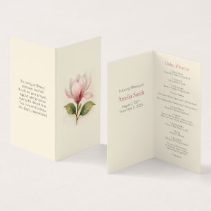 Elegante Magnolia Ordem Funeral de Serviço