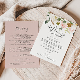 Elegante Magnolia White - Letra de Boas-vindas e I