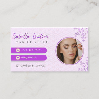 Elegante Makeup Artist Cartão de visita