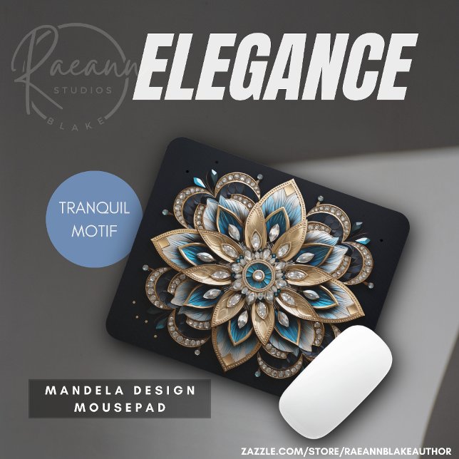 Elegante Mandala Design Mousepad (Criador carregado)