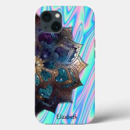 Elegante Mandala Holográfico Moderno