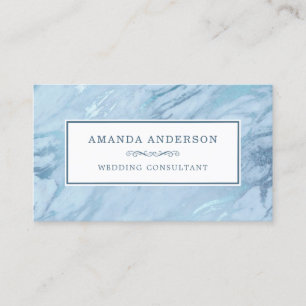 Elegante Marble Azul Emerald CARTÃO DE VISITA