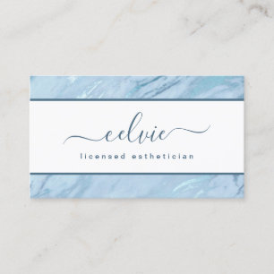 Elegante Marble Azul Emerald CARTÃO DE VISITA