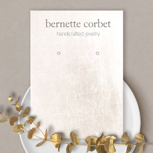 Elegante Marble Jewelry Designer Ouvindo Exibição