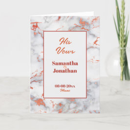 Elegante Mármore Rosa Casando Seu Cartão De Vestid