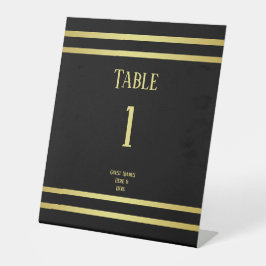 Elegante Masculina Dourado e Negro Aniversário