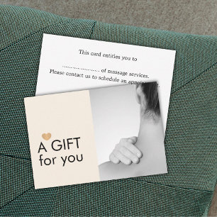 Elegante Massage Therapist Foto Pastel Dourado Hea