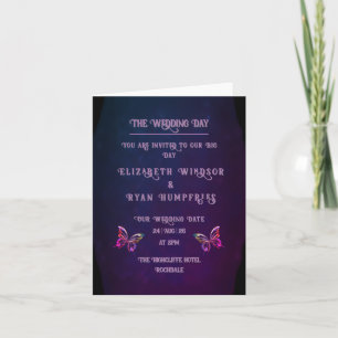 Elegante Mauve e Dourados Convites para Casamento