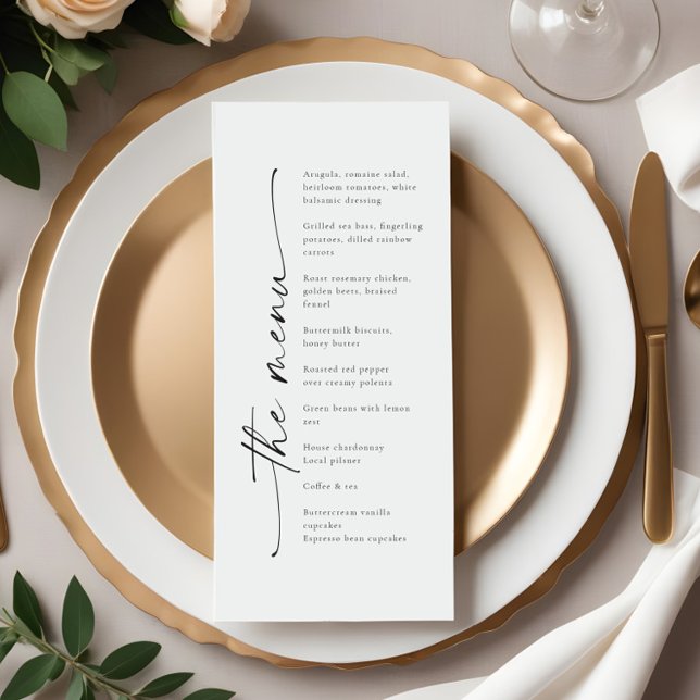 Elegante - Menu de Recepção de casamento ou Elegan (Criador carregado)