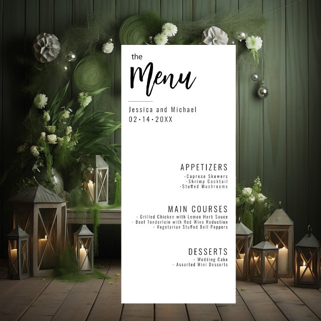 Elegante Minimalista do Menu 💍 (The Menu Card from Elegance collection. )