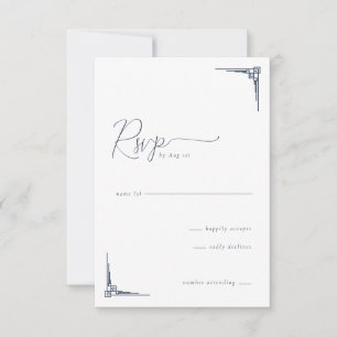 Elegante Minimalista Geométrica RSVP