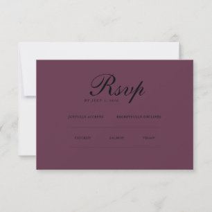 Elegante minimalista   Site de RSVP e QR
