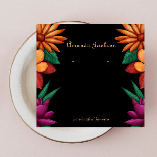 Elegante Moderno das Flores Coloridas Que Ouvem Te