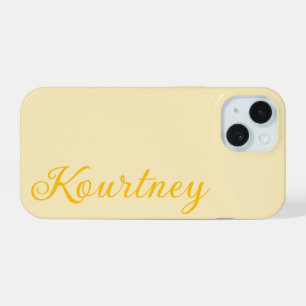 ELEGANTE MODERNO ESTILOSO NOME PERSONALIZADO BEGE