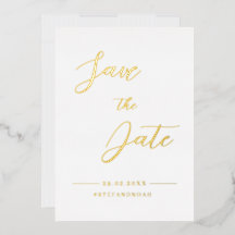 Elegante Moderno Minimalista de Casamento Salve a