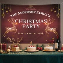 Elegante Moderno Vermelho e Dourado Proibição de N