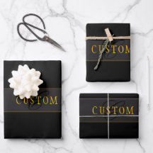 Elegante Monograma de Letra Cursiva Preto e Dourad