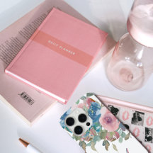 Elegante Monograma M Rosas em Aquarela Rosa Água